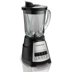 Power Elite® Multi-Function Blender with Mess-free 40oz Glass Jar, 700W Black & Stainless