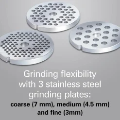 Professional Stand Mixer Specialty Attachment, All-Metal Meat and Food Grinder Set