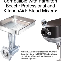 Professional Stand Mixer Specialty Attachment, All-Metal Meat and Food Grinder Set