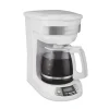 Programmable Coffee Maker, White