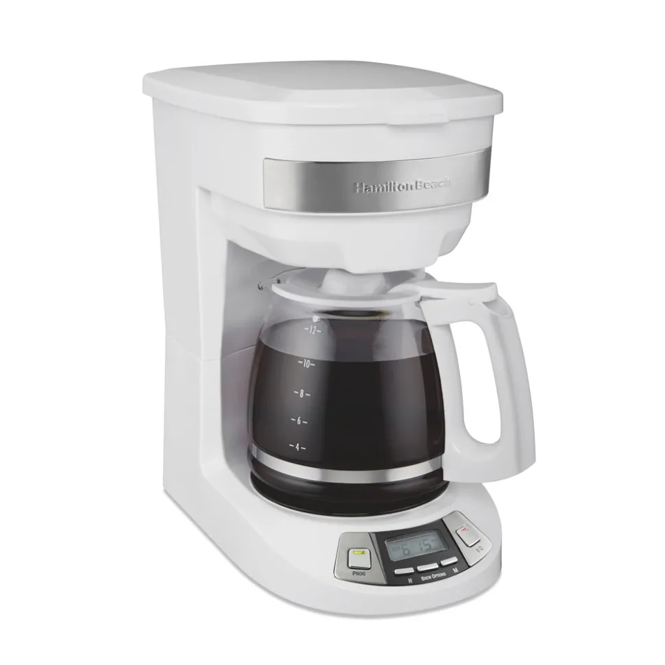 Programmable Coffee Maker, White