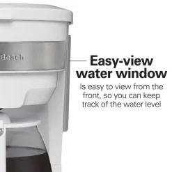 Programmable Coffee Maker, White