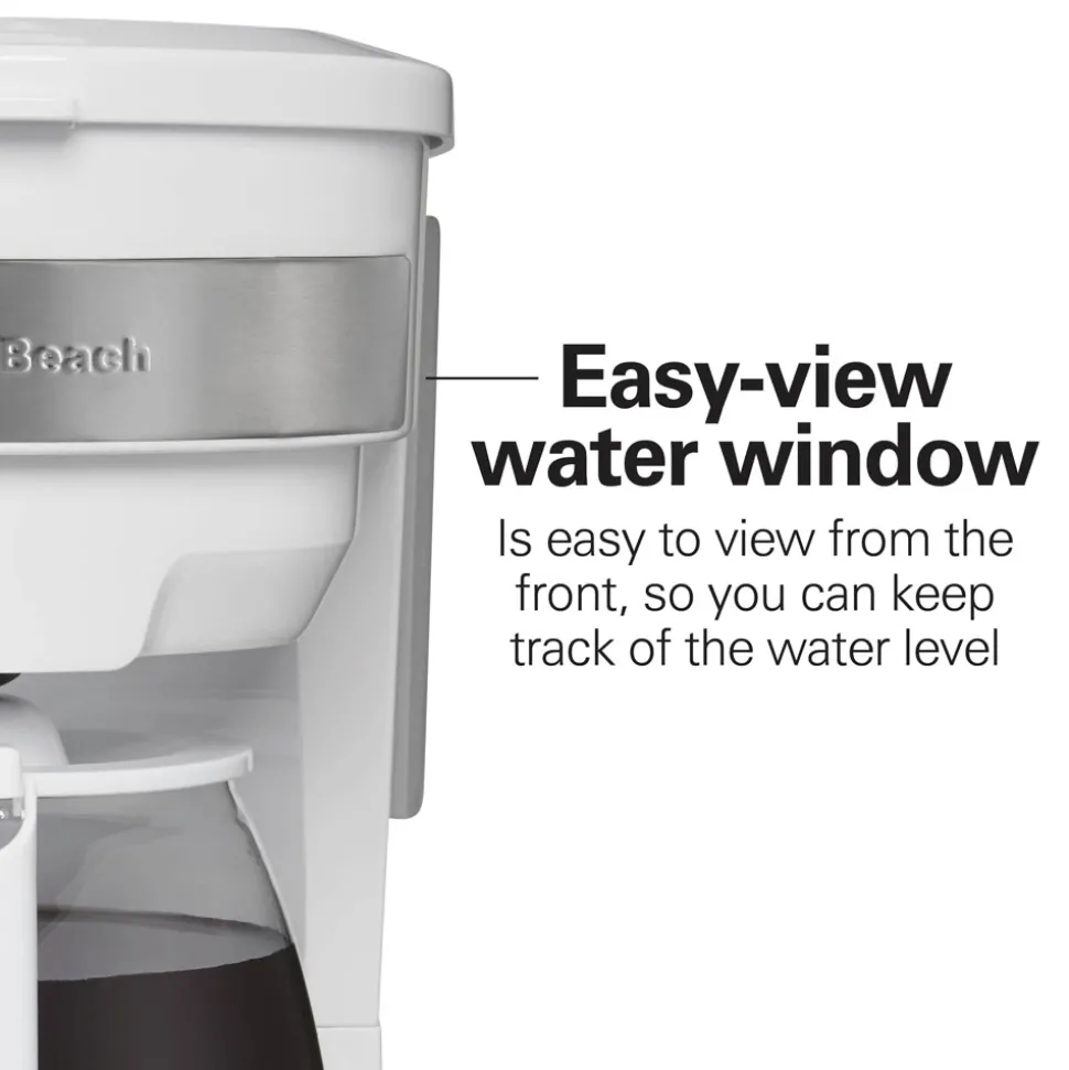 Programmable Coffee Maker, White