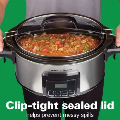 Programmable Stay or Go® 6 Qt. Slow Cooker, Stainless Steel