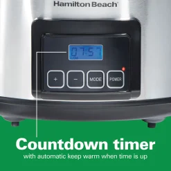 Programmable Stay or Go® 6 Qt. Slow Cooker, Stainless Steel