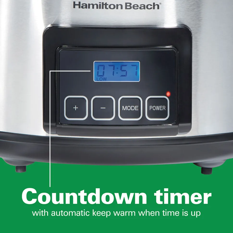 Programmable Stay or Go® 6 Qt. Slow Cooker, Stainless Steel