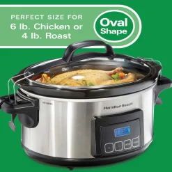 Programmable Stay or Go® 6 Qt. Slow Cooker, Stainless Steel