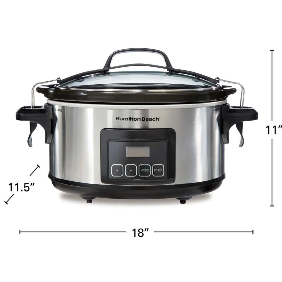 Programmable Stay or Go® 6 Qt. Slow Cooker, Stainless Steel