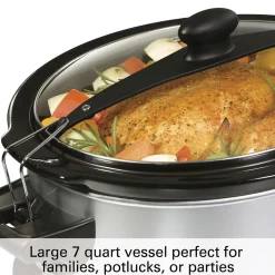 Recertified Stay or Go® Programmable 7 Qt. Slow Cooker with Party Dipper