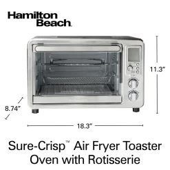 Recertified Sure-Crisp® Digital Air Fryer Toaster Oven with Rotisserie