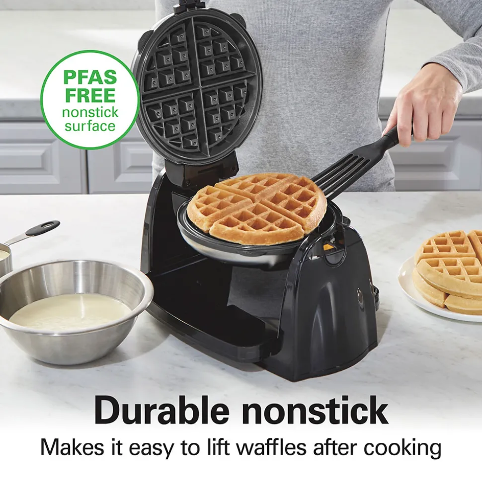 Removable-Grid Belgian Waffle Maker
