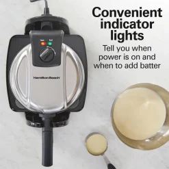 Removable-Grid Belgian Waffle Maker
