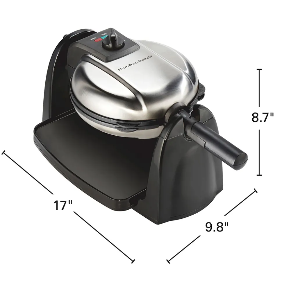 Removable-Grid Belgian Waffle Maker