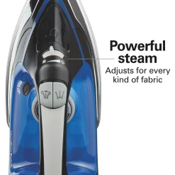 Retractable Cord Iron with Stainless Steel Soleplate