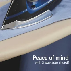 Retractable Cord Iron with Stainless Steel Soleplate