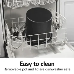 Sear & Cook 10 Quart Stockpot Slow Cooker, Silver