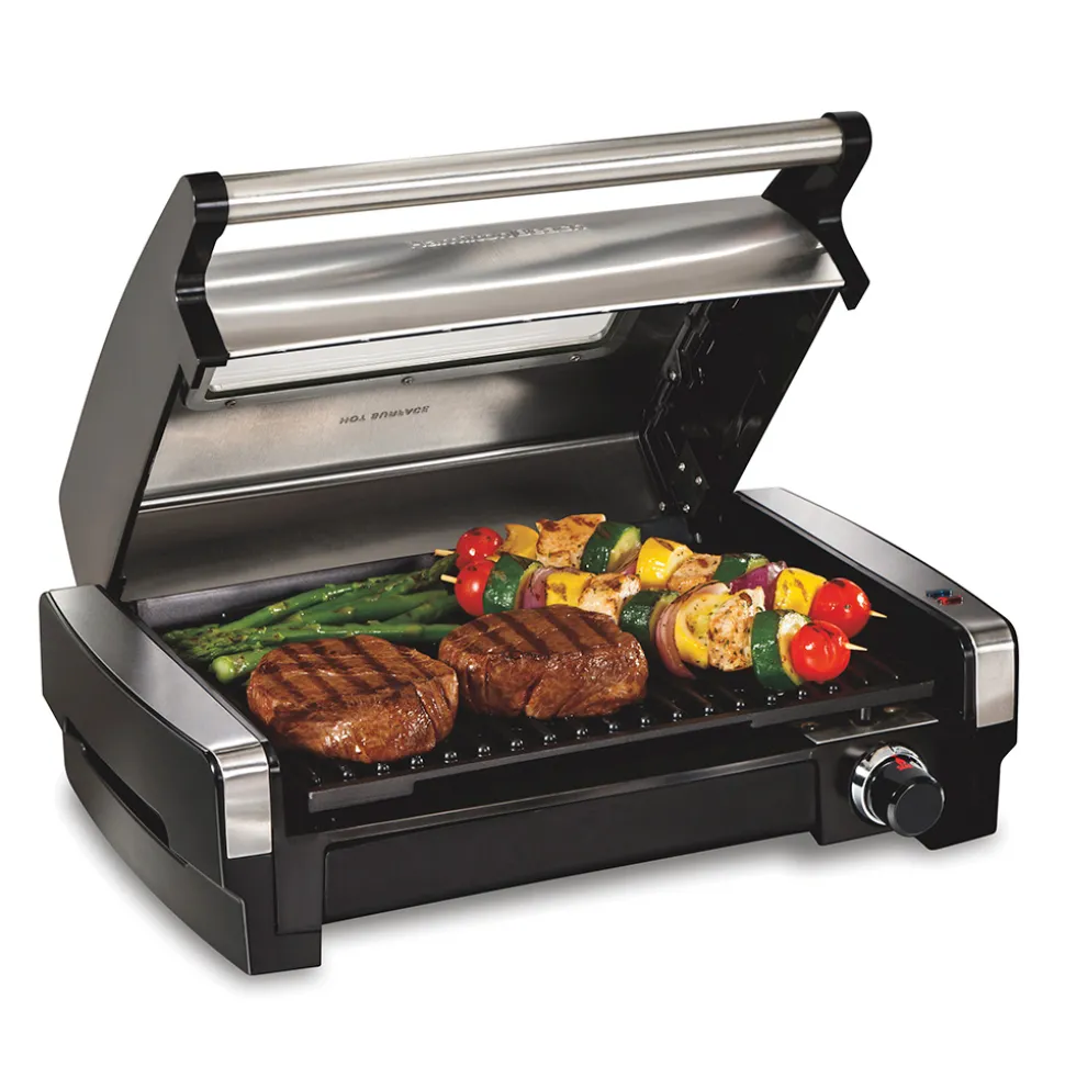 Searing Grill with Lid Window