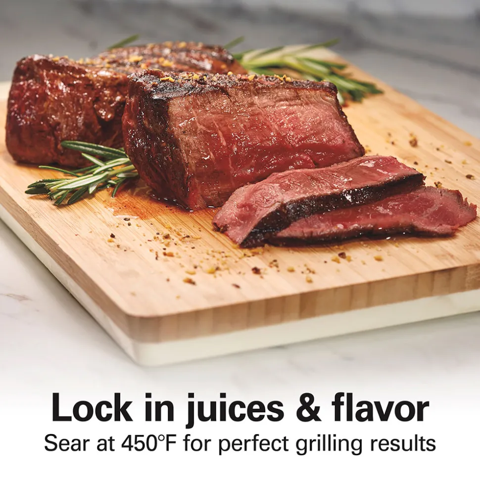 Searing Grill with Lid Window