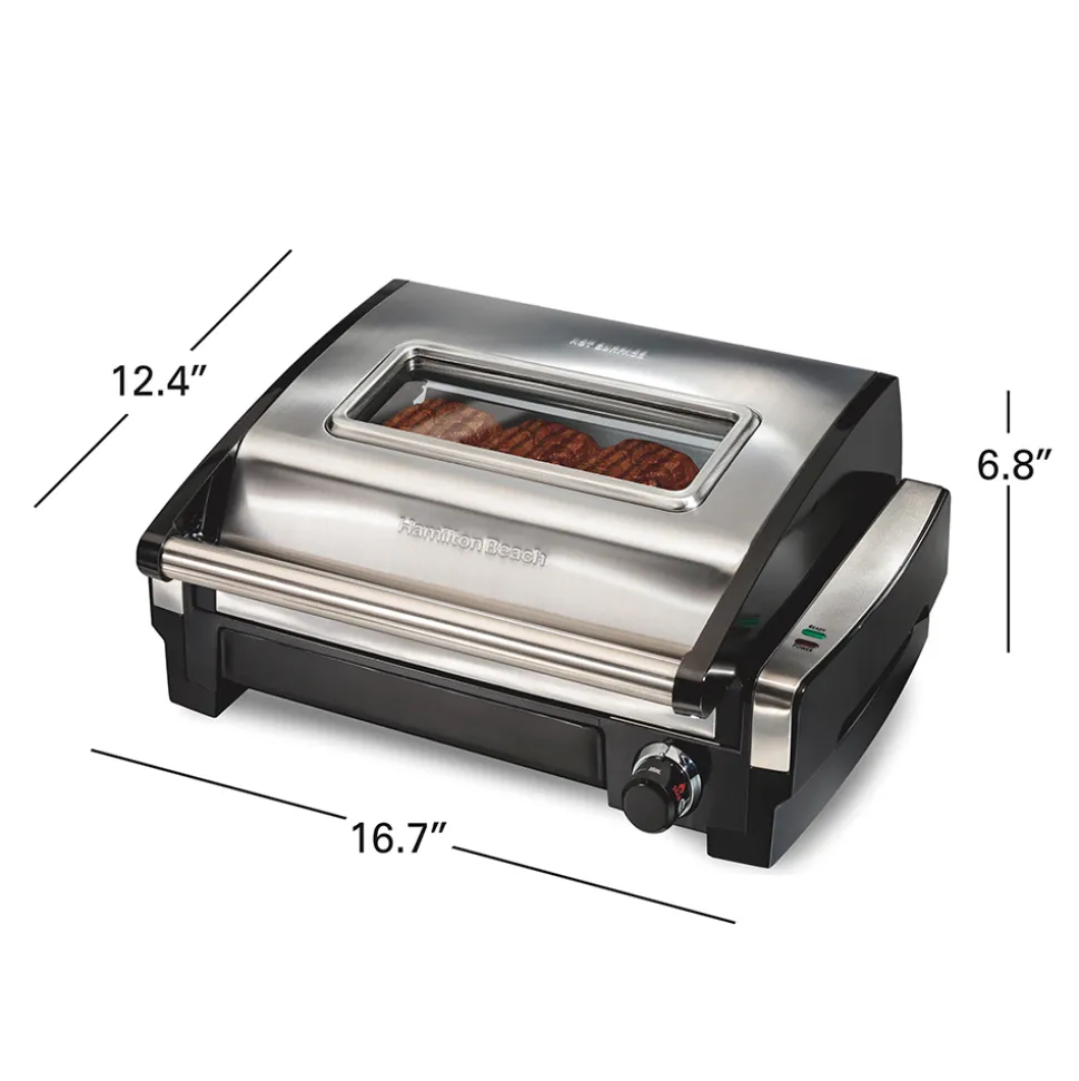 Searing Grill with Lid Window