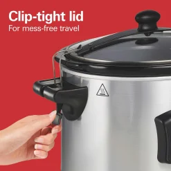 Set & Forget® 6 Quart Defrost Slow Cooker Silver