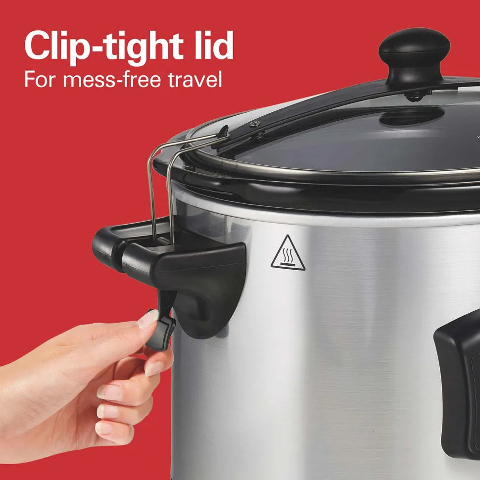 Set & Forget® 6 Quart Defrost Slow Cooker Silver