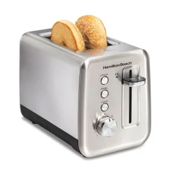 Sleek Stainless Steel 2 SliceToaster