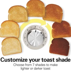 Sleek Stainless Steel 2 SliceToaster