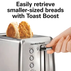 Sleek Stainless Steel 2 SliceToaster