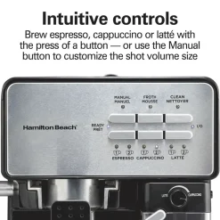 Slide & Lock™ Espresso Maker with Automatic Milk Reservoir