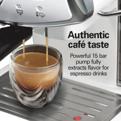 Slide & Lock™ Espresso Maker,White