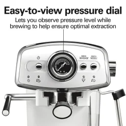 Slide & Lock™ Espresso Maker,White