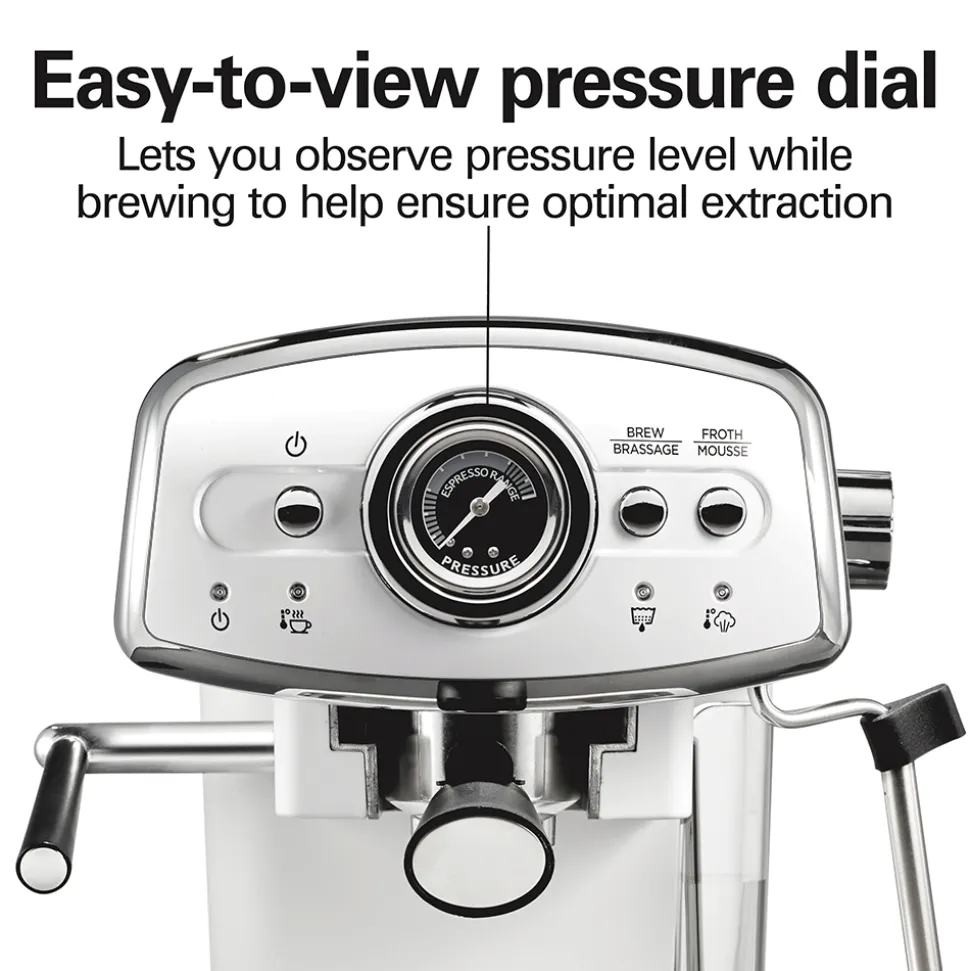 Slide & Lock™ Espresso Maker,White