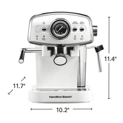 Slide & Lock™ Espresso Maker,White