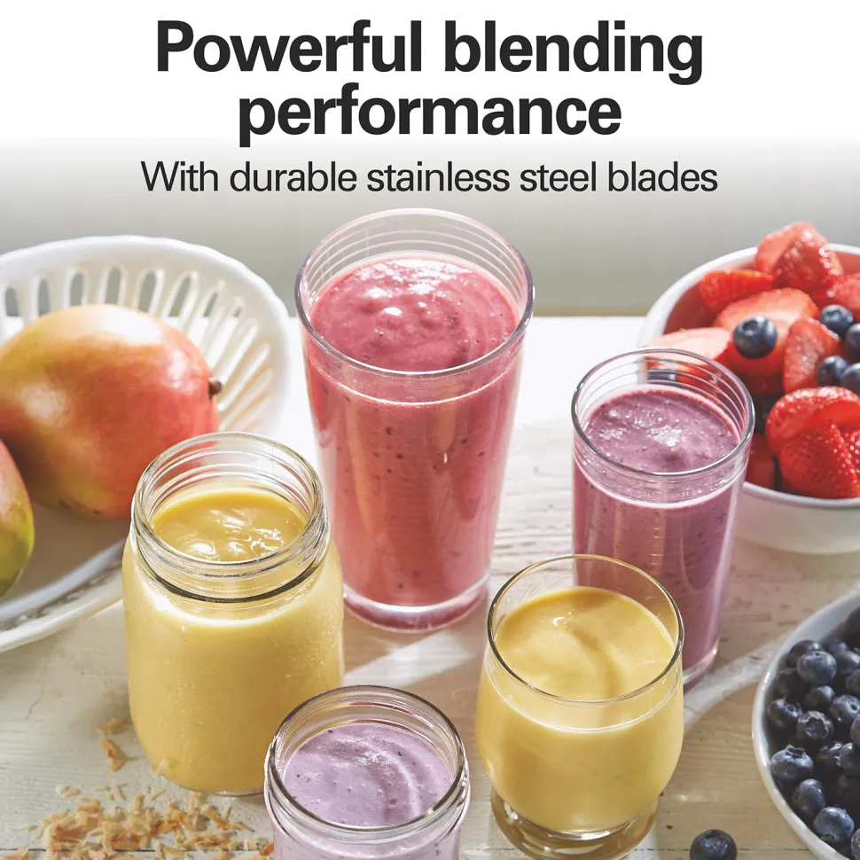Smoothie Blender with 2 Travel Jars and 2 Lids