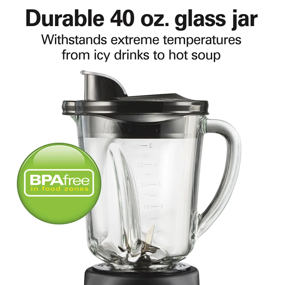 Smoothie Smart™ 40 oz. Blender with Glass Jar