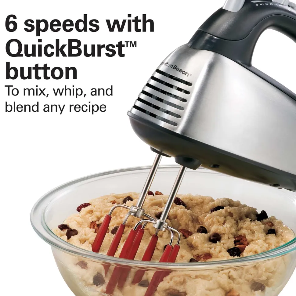 SoftScrape™ 6 Speed Hand Mixer with Case