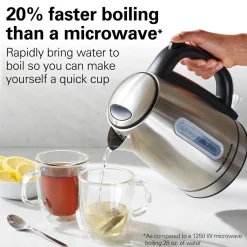 Stainless Steel 1.7 Liter Kettle with LED Light Ring