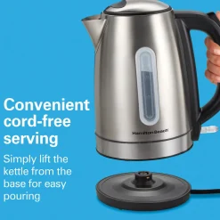 Stainless Steel 1.7 Liter Kettle with LED Light Ring