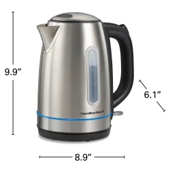 Stainless Steel 1.7 Liter Kettle with LED Light Ring