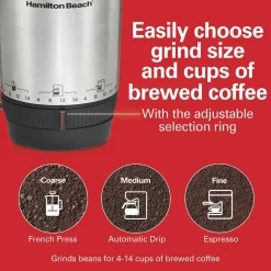 Stainless Steel Custom Grind™ Coffee Grinder