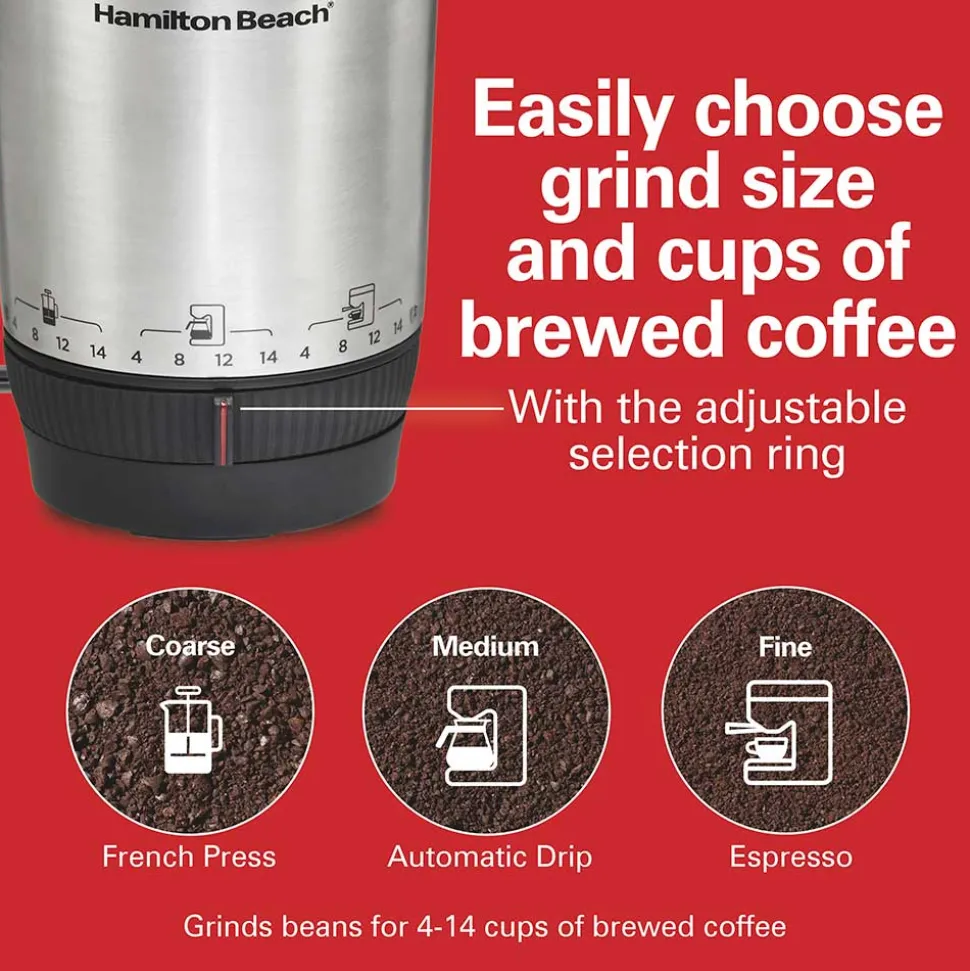 Stainless Steel Custom Grind™ Coffee Grinder