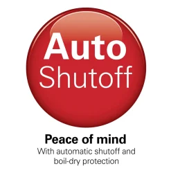 Stainless Steel Electric Kettle with LED Light Ring, Red