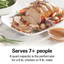 Stay or Go® Sear & Cook 6 Quart Slow Cooker, Silver