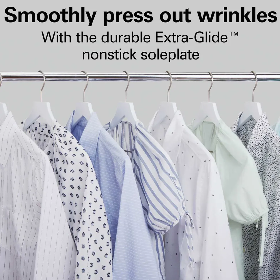 Steam Iron with Extra-Glide™ Soleplate