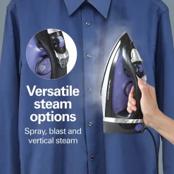 Steam Iron with Retractable Cord