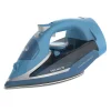 Steam Iron with Retractable Cord, Blue