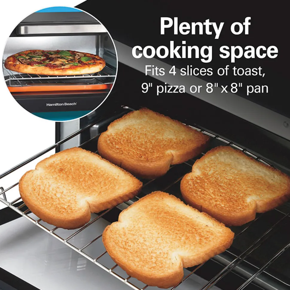 Sure-Crisp® Air Fryer Toaster Oven, 4 Slice Capacity, Black