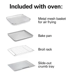 Sure-Crisp® Air Fryer Toaster Oven, 4 Slice Capacity, Black