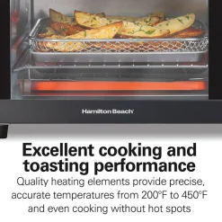 Sure-Crisp® Air Fryer Toaster Oven, 4 Slice Capacity, Black