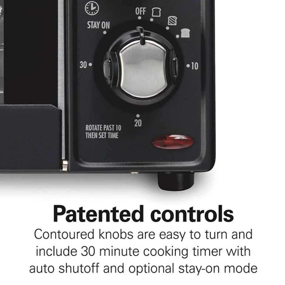 Sure-Crisp® Air Fryer Toaster Oven, 4 Slice Capacity, Black